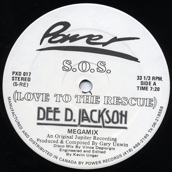 Dee D. Jackson / Antonia Rodriguez : S.O.S. (Love To The Rescue) / La Bamba (12")