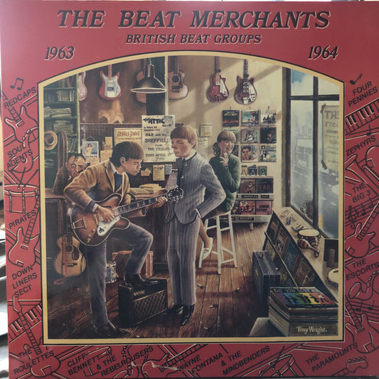 Various : The Beat Merchants - British Beat Groups 1963-1964 (2xLP, Comp, Mono, Gat)