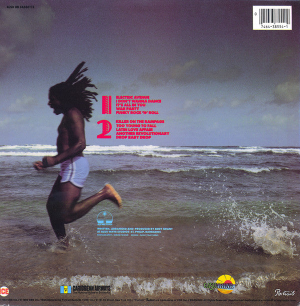 Eddy Grant : Killer On The Rampage (LP, Album, RE, Car)