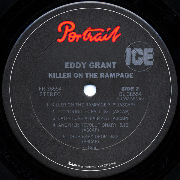 Eddy Grant : Killer On The Rampage (LP, Album, RE, Car)