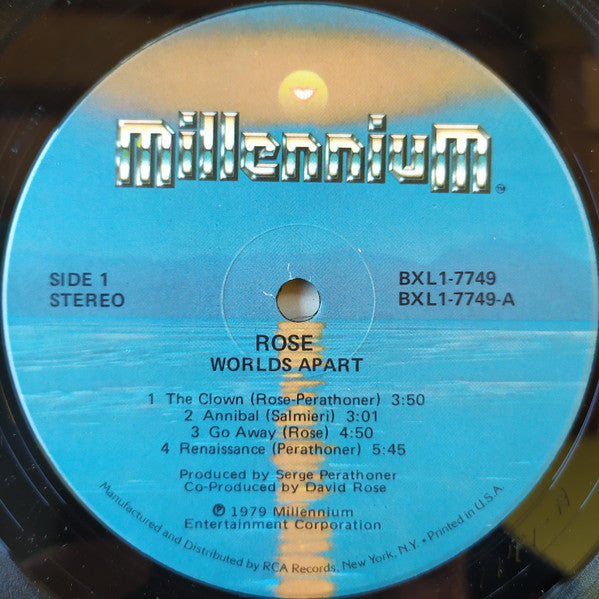 David Rose (4) : Worlds Apart (LP, Album, Ind)