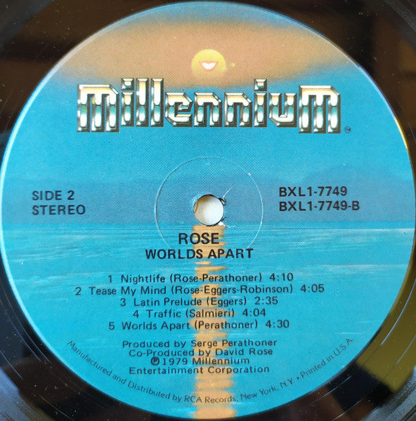 David Rose (4) : Worlds Apart (LP, Album, Ind)