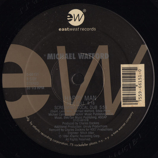 Michael Watford - Happy Man vinyl record, 12" (Near Mint (NM or M-)) | Lulo Records