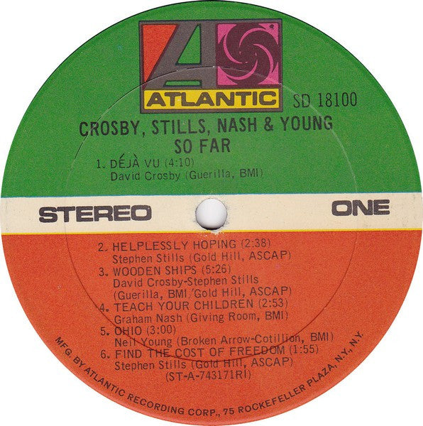 Crosby, Stills, Nash & Young : So Far (LP, Comp, RI )