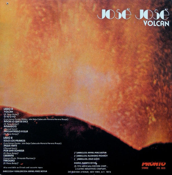 José José : Volcan (LP)