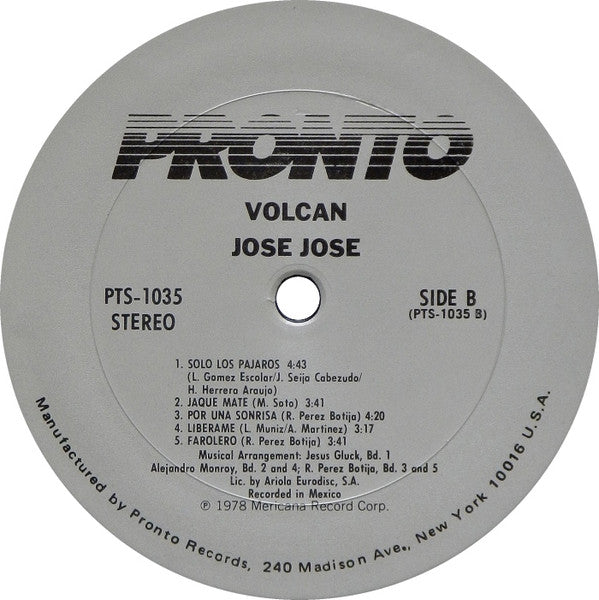 José José : Volcan (LP)