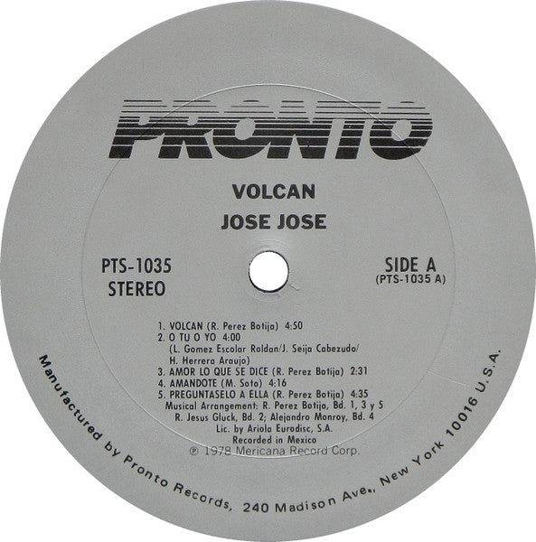 José José : Volcan (LP)