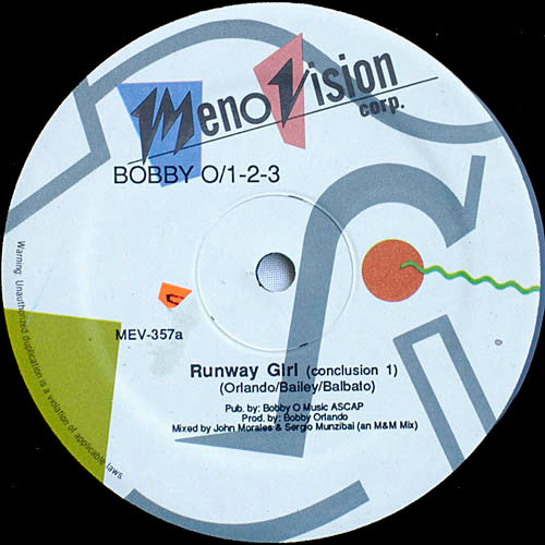 Bobby Orlando / One-Two-Three : Runway Girl (12")