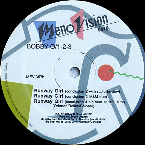 Bobby Orlando / One-Two-Three : Runway Girl (12")
