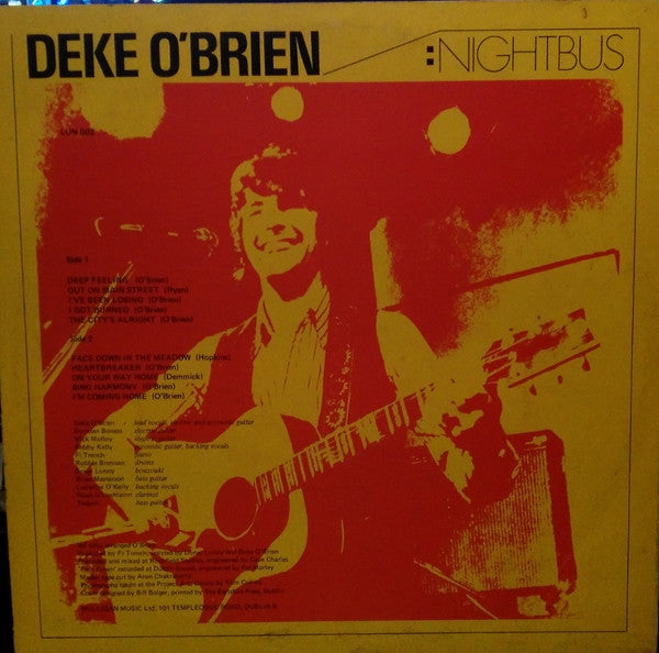 Deke O'Brien : Nightbus (LP, Album)