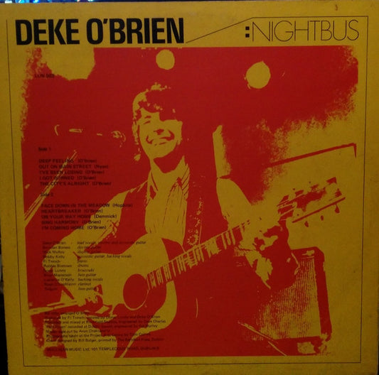 Deke O'Brien - Nightbus vinyl record, LP (Mint (M)) | Lulo Records