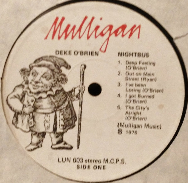 Deke O'Brien : Nightbus (LP, Album)