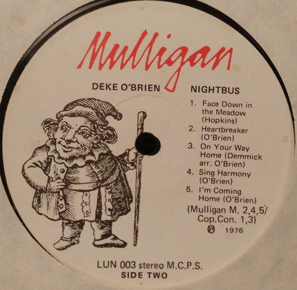Deke O'Brien : Nightbus (LP, Album)