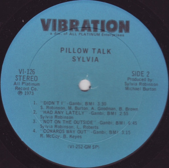 Sylvia Robinson : Pillow Talk (LP, Album, Spe)