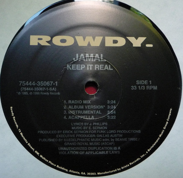 Jamal (2) : Keep It Real (12")