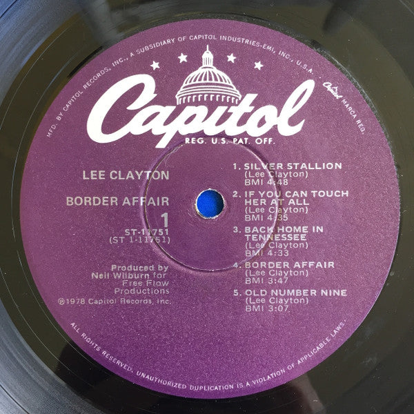 Lee Clayton : Border Affair (LP, Album)