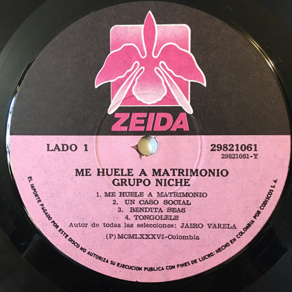 Grupo Niche : Me Huele A Matrimonio (LP, Album)