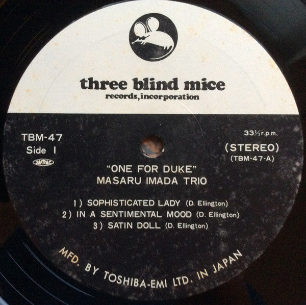 Masaru Imada Trio : One For Duke (LP)