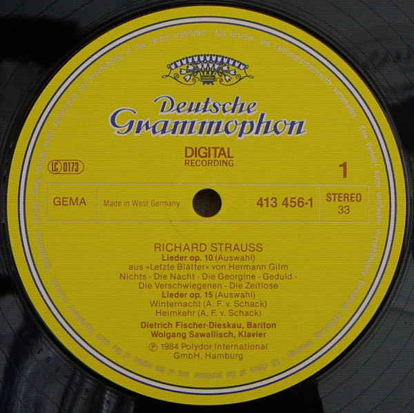 Richard Strauss, Dietrich Fischer-Dieskau, Wolfgang Sawallisch : Lieder (3xLP, Album, Dig + Box)