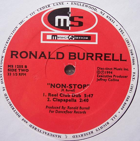 Ronald Burrell : Non-Stop (12")