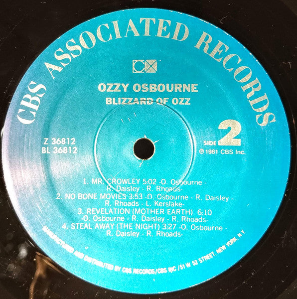 Ozzy Osbourne : Blizzard Of Ozz (LP, Album, RE, Spe)