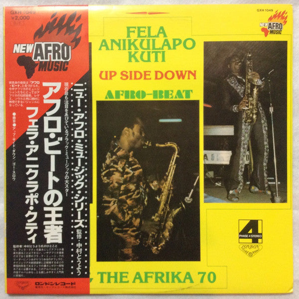Fela Anikulapo Kuti* & The Afrika 70* : Up Side Down (LP, Album)