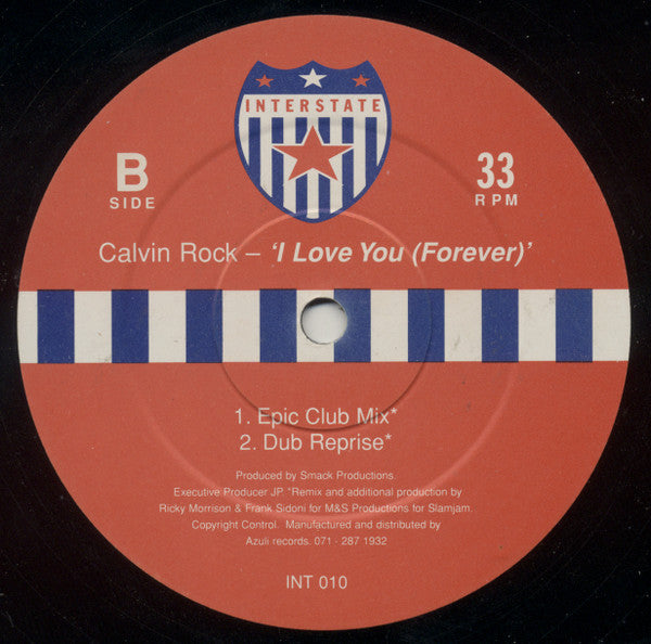 Calvin Rock : I Love You (Forever) (12")
