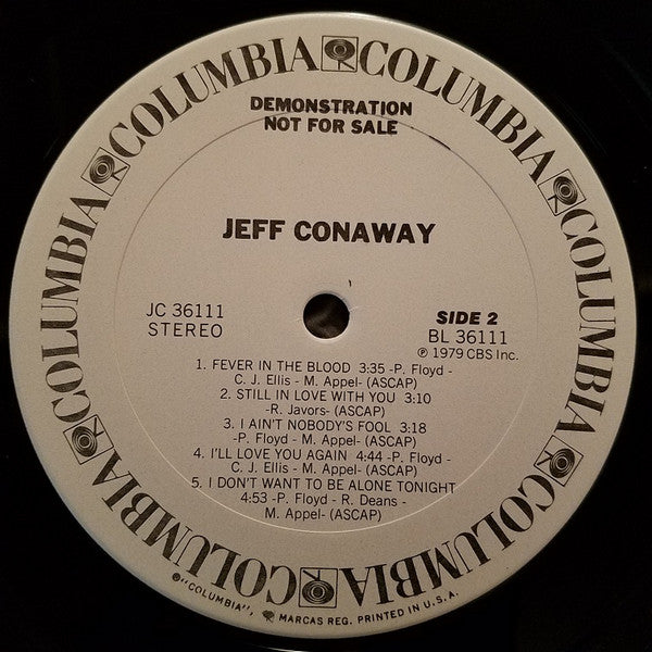 Jeff Conaway (2) : Jeff Conaway (LP, Album, Promo, Pit)