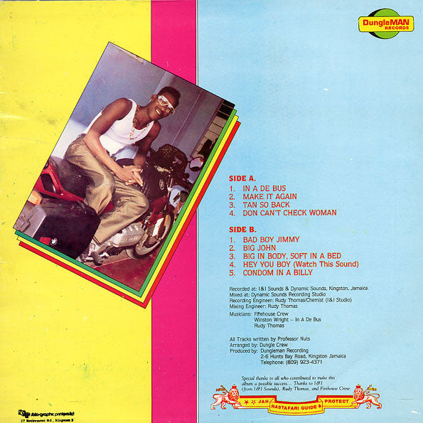 Professor Nuts : Tan So Back (LP, Album)