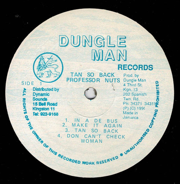 Professor Nuts : Tan So Back (LP, Album)
