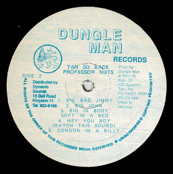 Professor Nuts : Tan So Back (LP, Album)