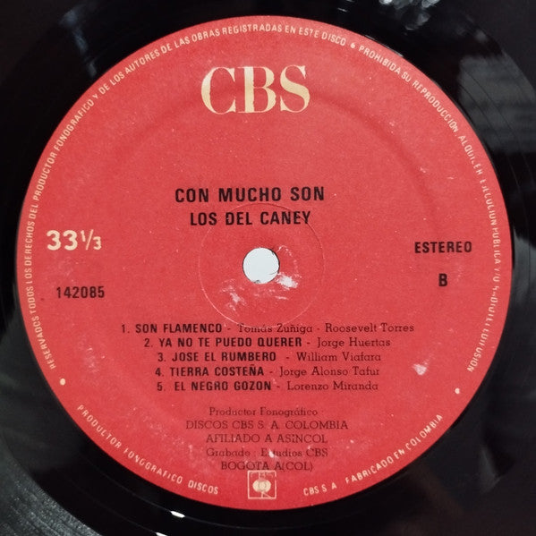 Los Del Caney : Con Mucho Son (LP, Album)