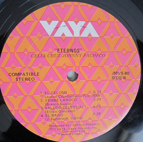 Celia Cruz - Johnny Pacheco : Eternos (LP, Album)