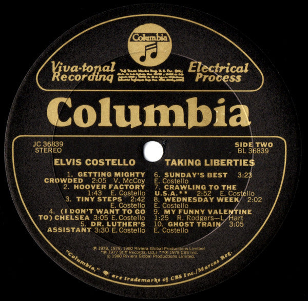 Elvis Costello : Taking Liberties (LP, Comp, RE)