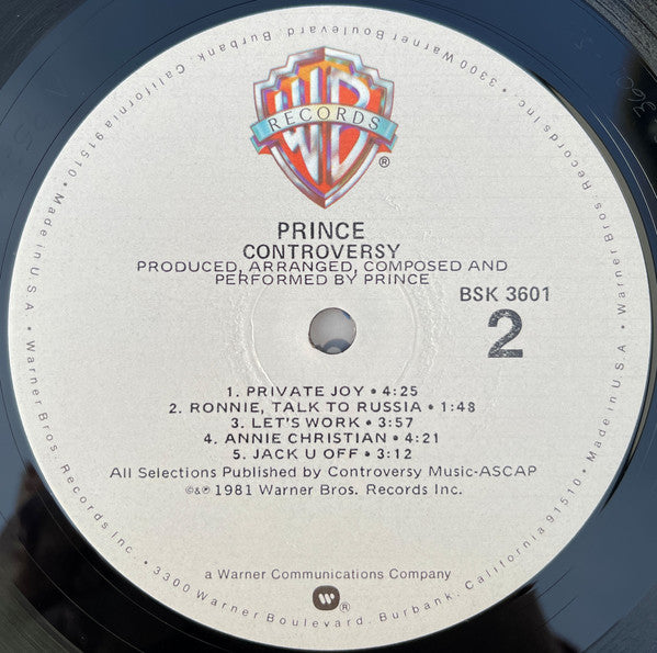Prince : Controversy (LP, Album)
