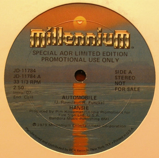 Hansie Ravesteijn : Automobile (12", Ltd, Promo)