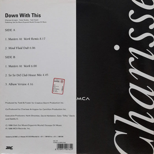Charisse Arrington : Down With This (12")