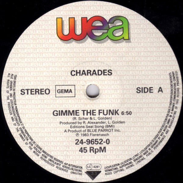 Charades : Gimme The Funk (Dance Mix) (12")