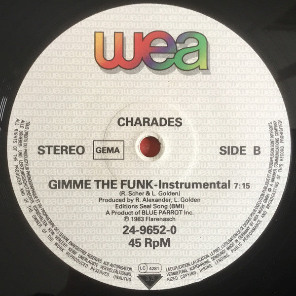 Charades : Gimme The Funk (Dance Mix) (12")
