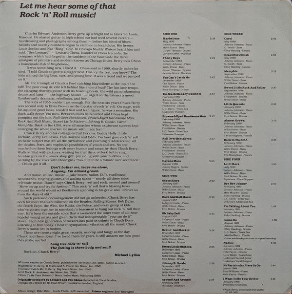 Chuck Berry : The Great Twenty-Eight (2xLP, Comp, Club, RE, Car)