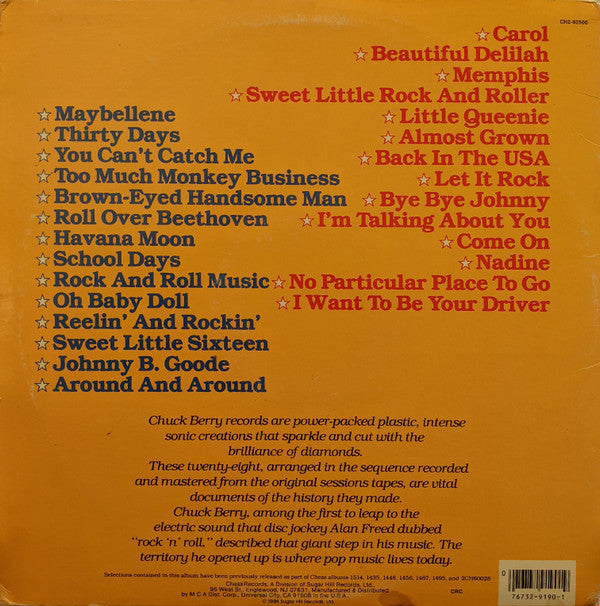 Chuck Berry : The Great Twenty-Eight (2xLP, Comp, Club, RE, Car)