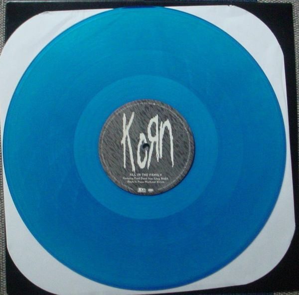 Korn : All In The Family (Remixes) (12", Promo, Blu)