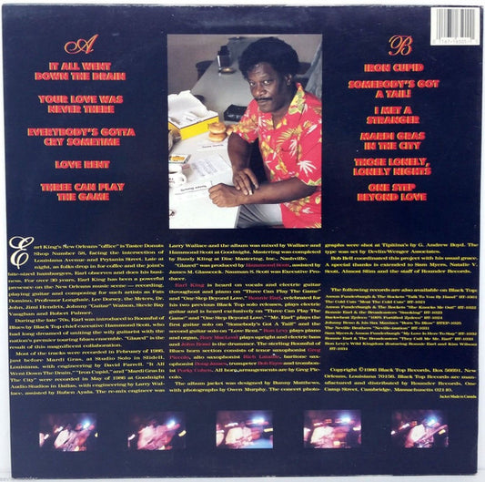 Earl King & Roomful Of Blues - Glazed vinyl record, LP (Near Mint (NM or M-)) | Lulo Records