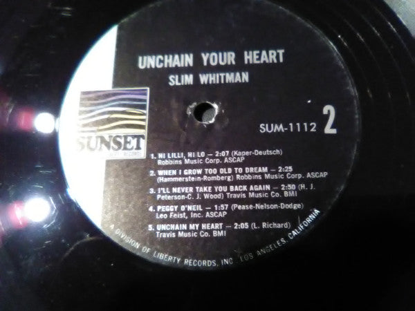 Slim Whitman : Unchain Your Heart (LP)