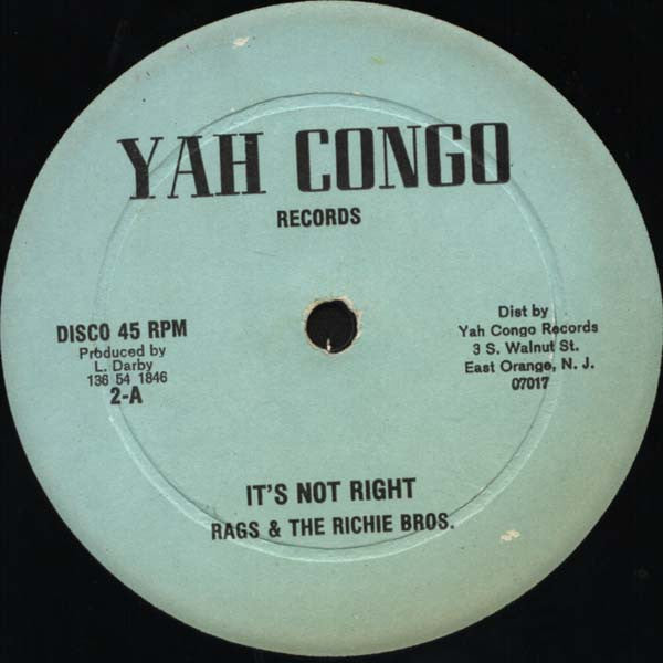 Johnny Osbourne & Papa Noel (2) / Rags & Riches (2) : Play Play Girl / It's Not Right (12")