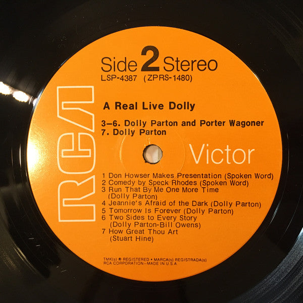 Dolly Parton : A Real Live Dolly (LP, Album, Ind)
