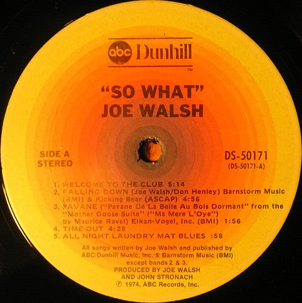 Joe Walsh : So What (LP, Album)