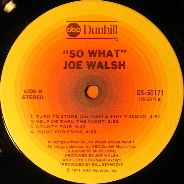 Joe Walsh : So What (LP, Album)