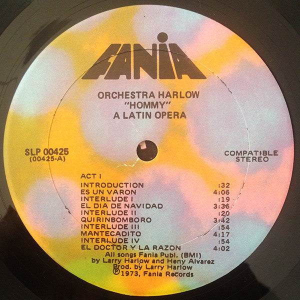 Orchestra Harlow : Hommy (A Latin Opera) (LP, Album, Gat)