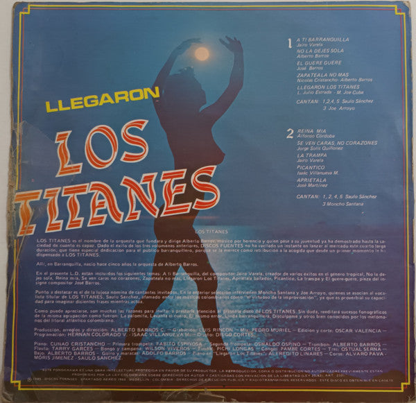 Los Titanes : Llegaron Los Titanes (LP, Album)